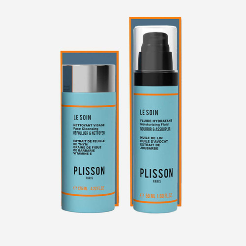 Plisson - Coffret Duo Belle Gueule Nettoyant Visage et Fluide Hydratant - Plisson Rasage & Grooming