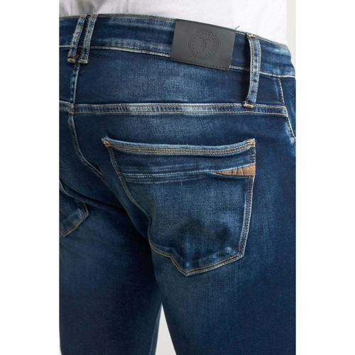 Jeans regular, droit 800/12JO, longueur 34 bleu en coton Mick Le Temps des Cerises LES ESSENTIELS HOMME