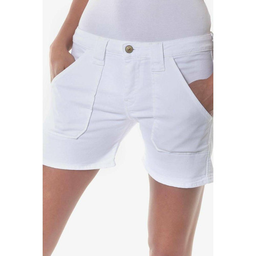 Short en jeans OLSEN2 blanc Cate Le Temps des Cerises Mode femme