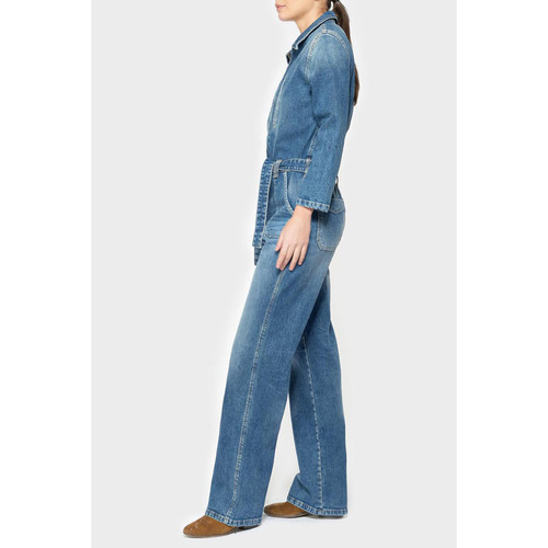 Combinaison droit en jeans EASY bleu Combinaison longue