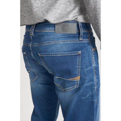 Jeans ajusté stretch 700/11, longueur 34 bleu Derek Le Temps des Cerises