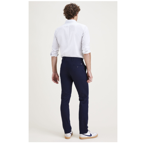 Pantalon chino skinny Original bleu marine en coton Dockers