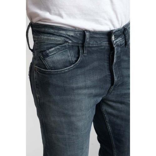 Jeans ajusté stretch 700/11, longueur 34 bleu en coton Noel Le Temps des Cerises