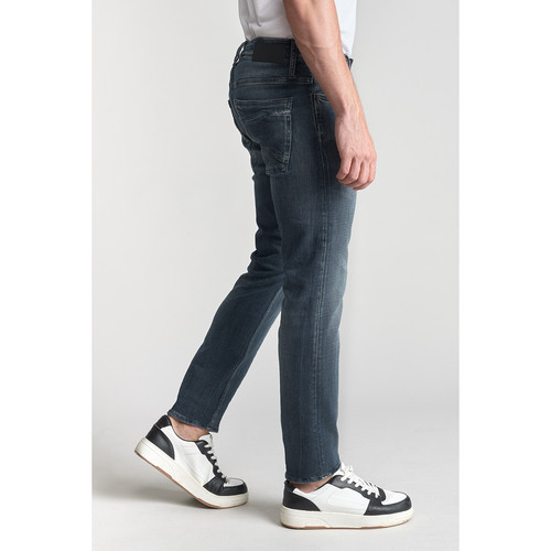 Jeans ajusté stretch 700/11, longueur 34 bleu en coton Noel Le Temps des Cerises LES ESSENTIELS HOMME