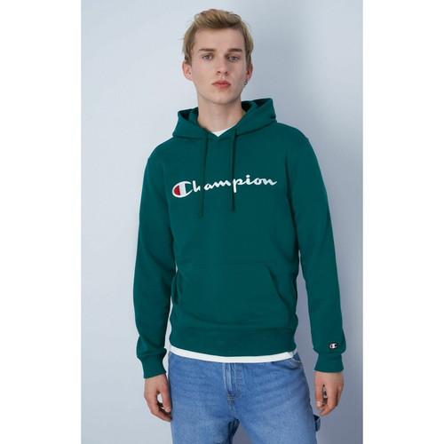 Champion - Sweatshirt à capuche vert pour homme  - Champion pour hommes