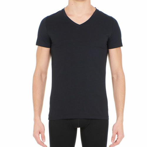 HOM - Tee-Shirt noir en coton - Toute la mode homme