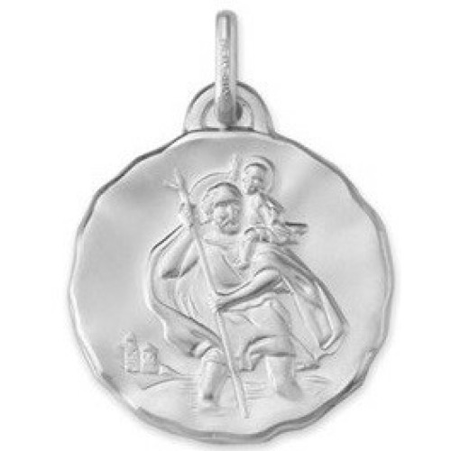 Argyor - Médaille Argyor 1B199313 H1.8 cm - Or Blanc - Naissance et baptême