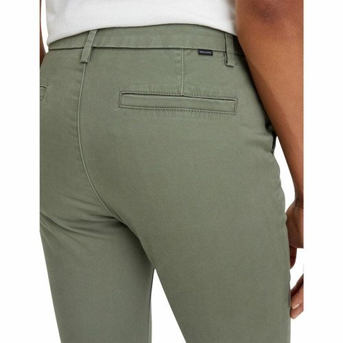 Pantalon chino skinny vert en coton Pantalon slim