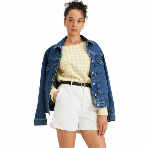 Dockers - Short  blanc en coton - Nouveautés shorts femme