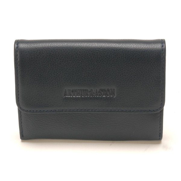 Porte monnaie et cartes Femme cuir noir Noir Arthur & Aston Mode femme