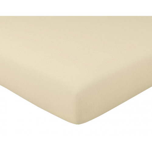 Becquet - Drap-housse COTON beige en coton - Draps housse 90 x 200 cm
