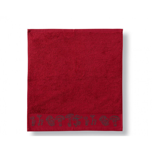 Becquet - Essuie mains BOLET rouge en coton - Linge de table Becquet
