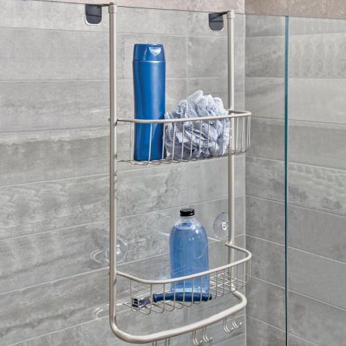 Becquet - Étagère pour porte de douche chrome - Meubles de salle de bain