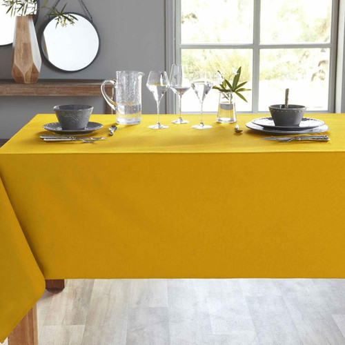 Becquet - Nappe de table jaune ocre - Linge de table
