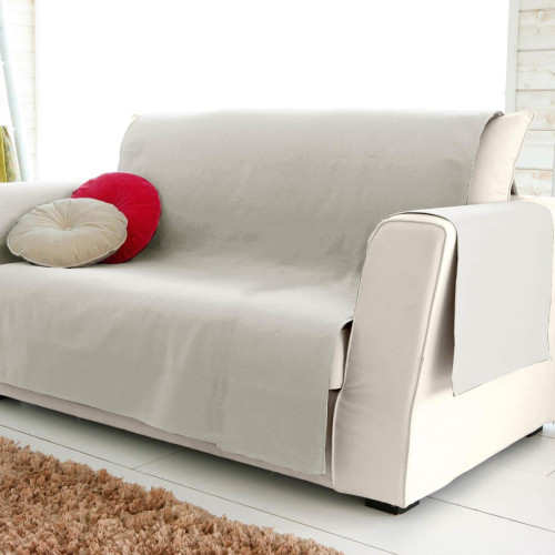 Becquet - Protège fauteuil gris perle - Jetés de lit ou de canapé