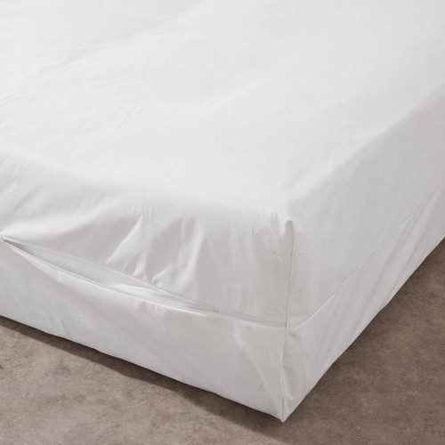 Becquet - Protection de matelas blanc EVOLON anti punaises de lit et acariens - Couvre lits jetes de lit blanc