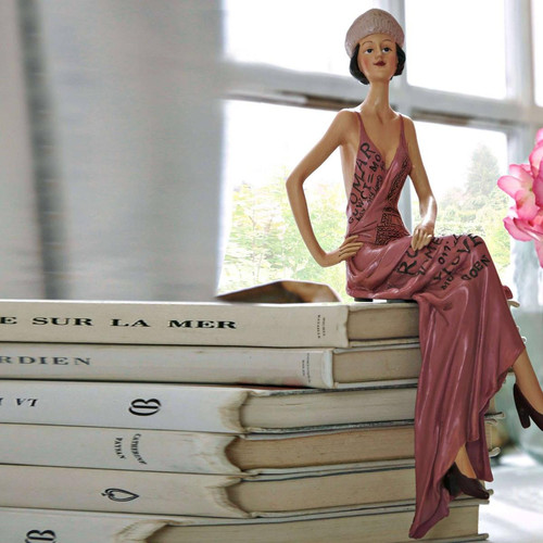 Becquet - Statuette dame Retro en polyrésine - Statue Et Figurine Design