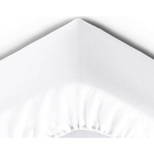 Drap-housse grands bonnets 32cm Blanc en lin Becquet Linge de maison