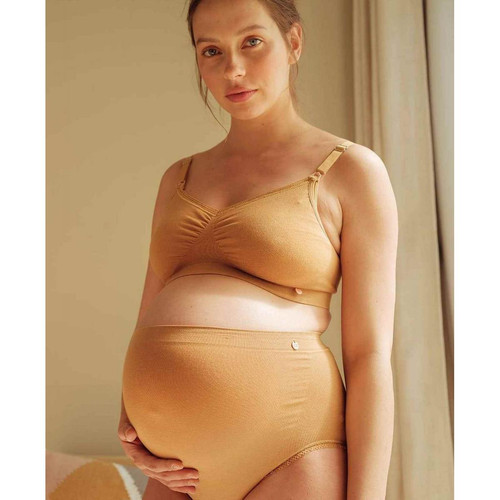 Culotte de grossesse Marron - Cache Coeur en coton Cache Coeur Mode femme
