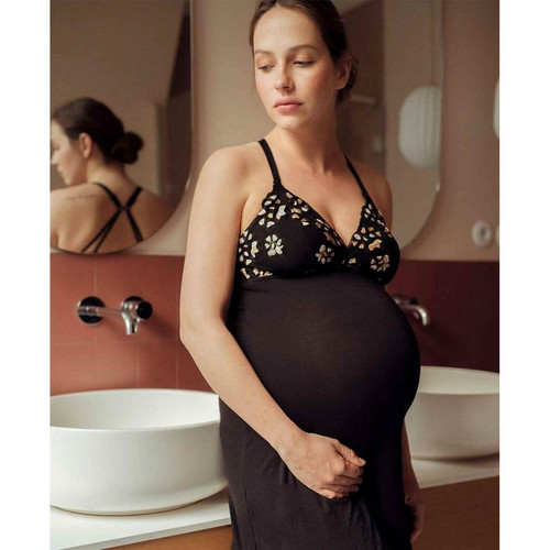 Nuisette de grossesse et d'allaitement Cache Coeur noire Cache Coeur Mode femme