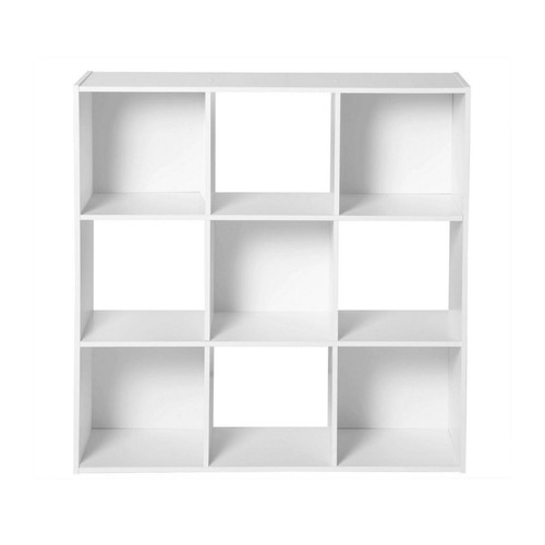 Calicosy - Meuble à 9 cases blanc - Bibliothèque, étagère