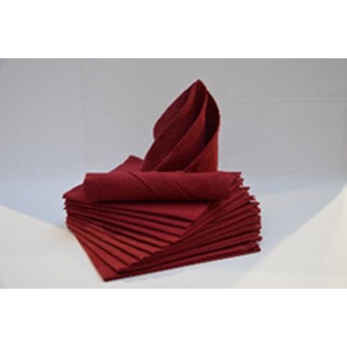 Calitex - Lot de 12 serviettes de table bourgogne - Serviette de table
