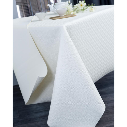 Calitex - Nappe PROTEGE TABLE Blanc - Sous-nappes, protection table