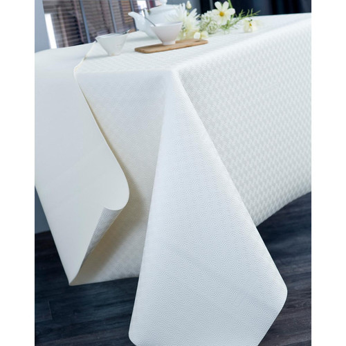 Calitex - Protège Table Rectangle Blanc - Sous-nappes, protection table