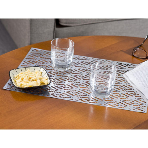 Calitex - Set de table FLEVILLE Argent - Sets Et Chemins De Table Design