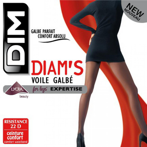 Dim Chaussant - Collant Voile Galbe Noir - Dim - Dim Chaussant lingerie
