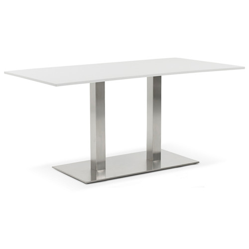 3S. x Home - Table de salle à manger Blanche design SUTTON  - Table basse blanche design