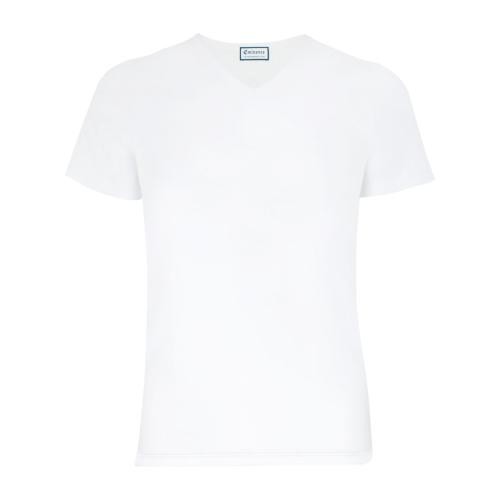 Eminence - Tee-shirt col V Pur Coton pour homme édition limitée 80 ans blanc - T-shirt / Polo homme