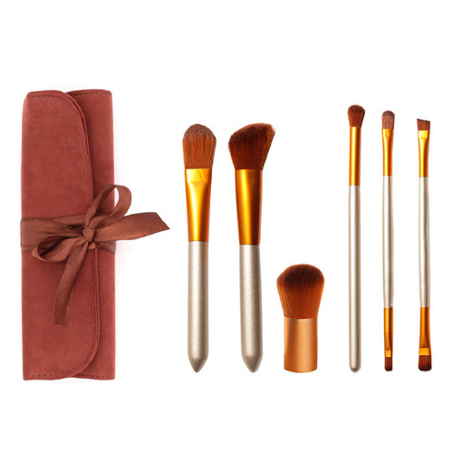 Fascination - Kit De 6 Pinceaux - Gris & Rose Gold - Teint & Yeux - accessoire maquillage fascination