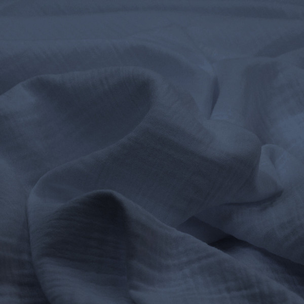 Drap-housse sommier articulé gaze de coton TERTIO® - Bleu Indigo 3S. x Tertio (Nos Unis)