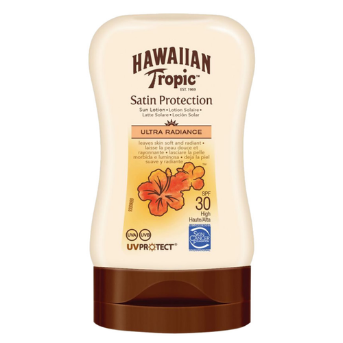 Hawaiian Tropic - Mini Lotion Protection Solaire Satin - Format voyage SPF 30 - Solaire et bronzant  femme