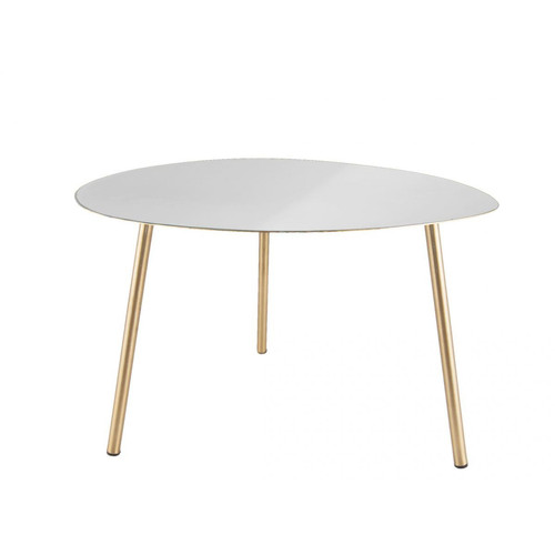 3S. x Home - Table Basse OVOID Small Blanc - Le salon