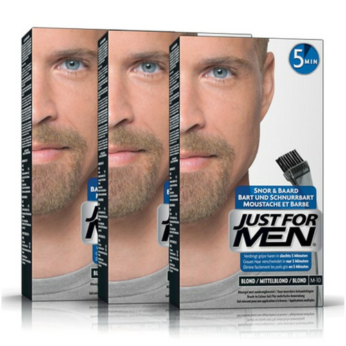 Just for Men - PACK 3 COLORATIONS BARBE - Blond - Just for men coloration barbe