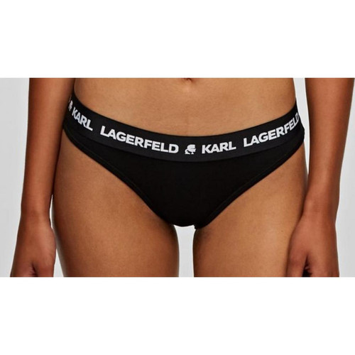 Karl Lagerfeld - Lot de 2 Culottes Logotypées Noires - Karl Lagerfeld Lingerie et Homewear