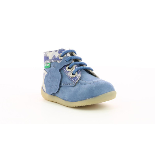 Kickers - Chaussures bébé Bleu Camouflage - Promos vêtements bébé