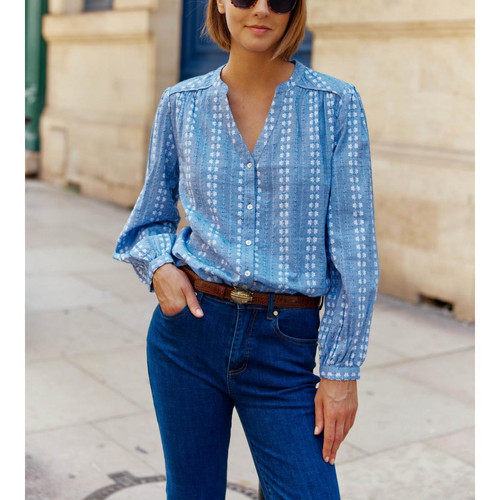 Blouse KIERA - Bleu en coton La Petite Etoile Mode femme