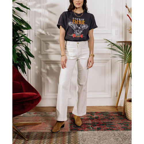 T-shirt manches courtes EGERIE-TS anthracite en coton La Petite Etoile Mode femme