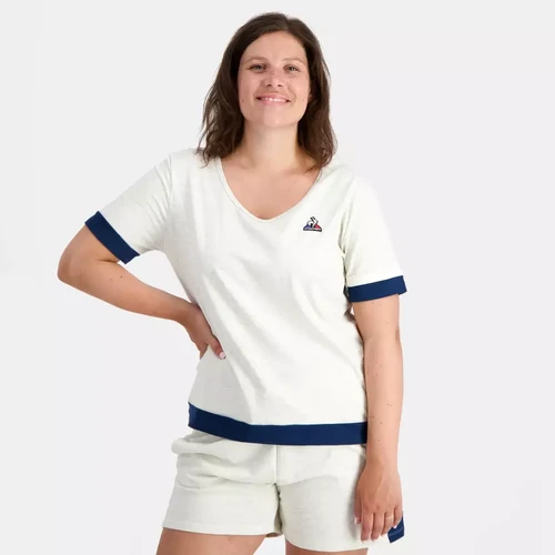 T-shirt SAISON SS N°2 W Beige en coton Le coq sportif Mode femme