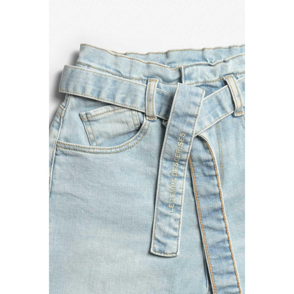 Jeans boyfit MILINA, 7/8ème bleu en coton Pantalon / Jean / Legging  fille