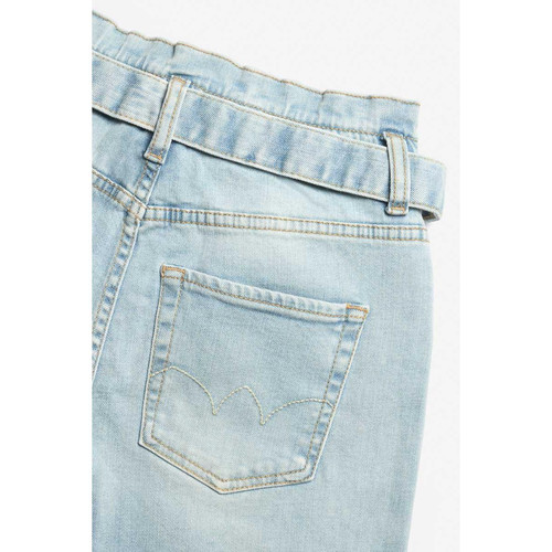 Jeans boyfit MILINA, 7/8ème bleu en coton Le Temps des Cerises LES ESSENTIELS ENFANTS
