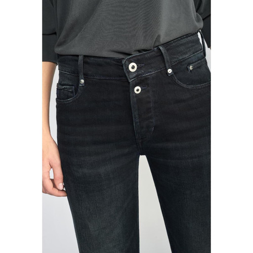 Jeans Basic 400/18 mom taille haute 7/8ème bleu-noir N°1 en coton Le Temps des Cerises Mode femme