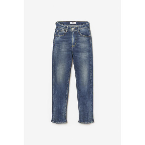 Jeans Basic 400/12 mom taille haute 7/8ème  bleu N°2 en coton Le Temps des Cerises LES ESSENTIELS ENFANTS