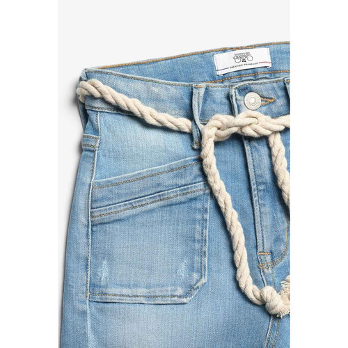 Jeans regular, droit PRECIA, 7/8ème bleu en coton Le Temps des Cerises