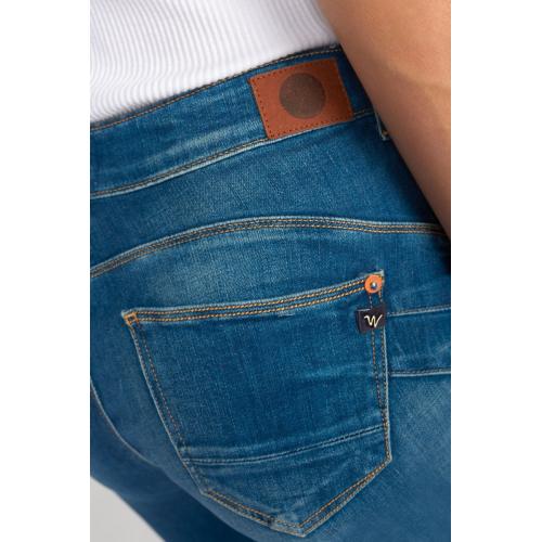 Jeans Zep regular, droit pulp regular taille haute 7/8ème bleu Page en coton Le Temps des Cerises Mode femme