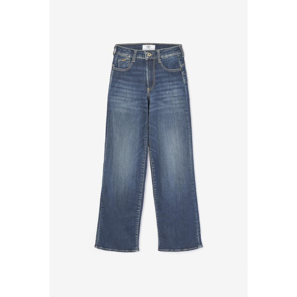 Jeans regular, droit pulp slim taille haute, longueur 34 bleu en coton  Le Temps des Cerises LES ESSENTIELS ENFANTS