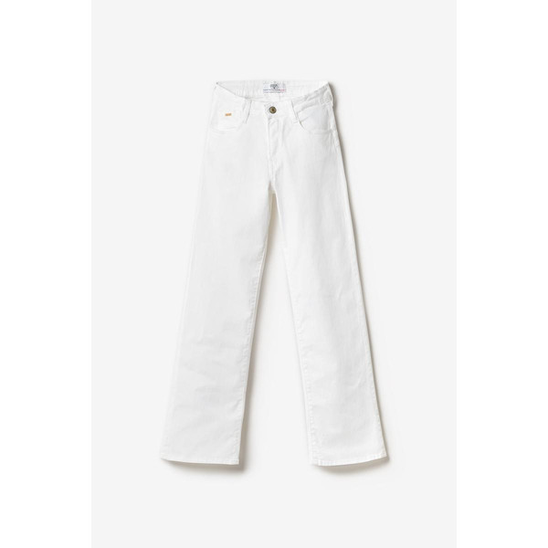 Jeans regular, droit pulp slim taille haute, longueur 34 blanc en coton Le Temps des Cerises LES ESSENTIELS ENFANTS